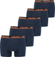 Head Boxershorts Orange Peacoat 5er-Pack