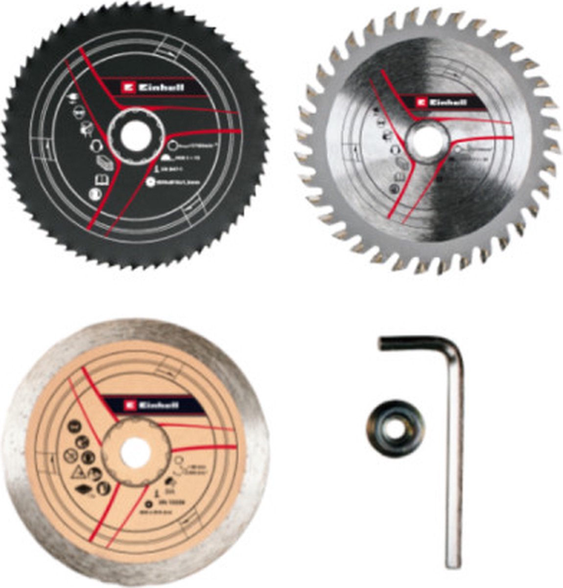 Einhell Set mit 3 Mini-Kreissägeblättern – 49575915