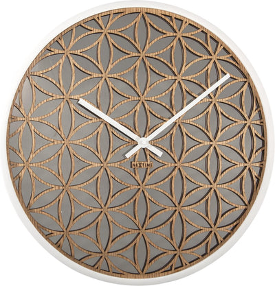 Nexttime Bella Spiegel – Wanduhr – 50 cm – Holzspiegel – Weiß