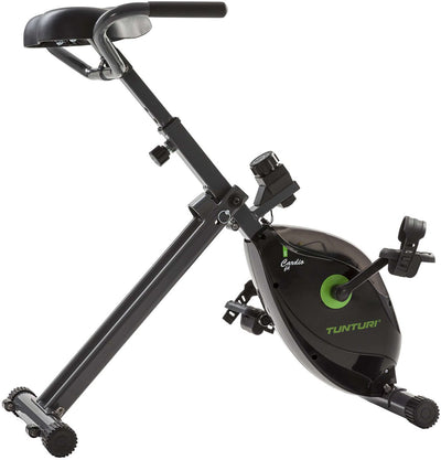Tunturi Cardio Fit D20 Heimtrainer – klappbar – Schreibtischfahrrad fürs Büro – Fitnessfahrrad mit 8 Widerstandsstufen – kompakt