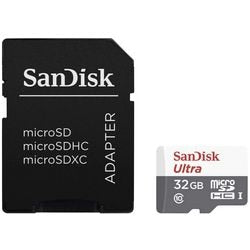 Sandisk Ultra Lite MicroSDHC UHS-I Speicherkarte mit SD-Adapter Tab 32 GB Klasse
