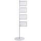 Freistehender Bodenständer Bi-Office Sup3310 4xA4 1800x560mm