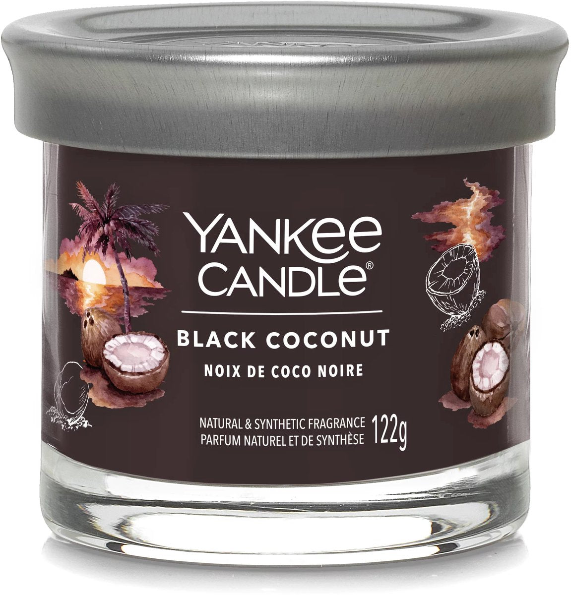 Yankee Candle – kleiner Becher aus schwarzer Kokosnuss
