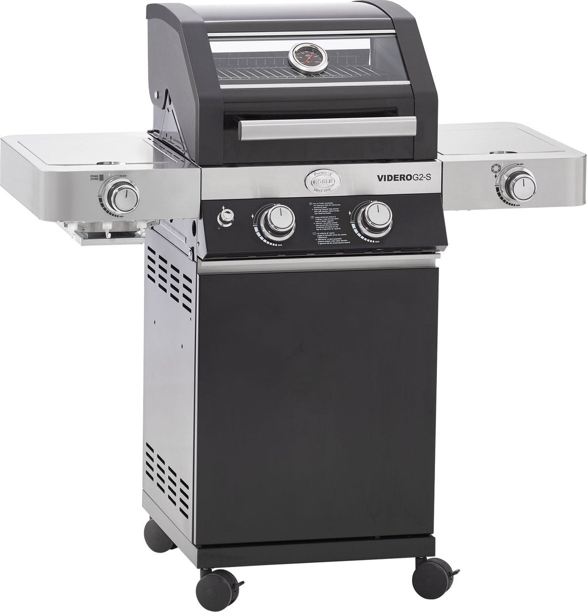 Rösle Grill – Grill Gas Videro G2-S Vario 30 mbar – Edelstahl – Schwarz