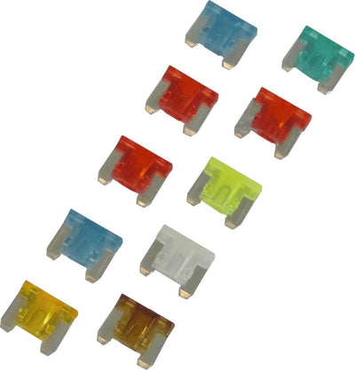 Carpoint Low-Profile-Mini-Flachsicherungssortiment 15-30a 10 Stück
