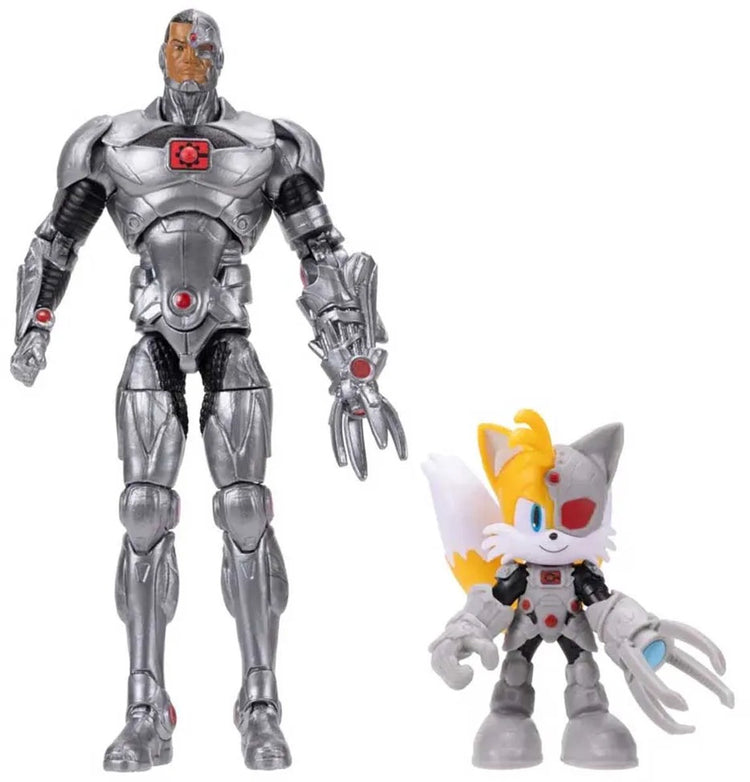 Jakks Sonic DC Tails als Cyborg (6 cm) Cyborg-Actionfiguren (13 cm) mehrfarbige Figuren