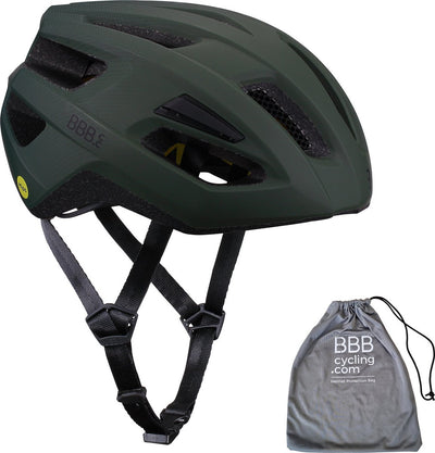 BBB Cycling Dune Mips 2.0 Fahrradhelm Erwachsene – MTB-Helm Rennradhelm mit Helmtasche – Fahrradhelm – Fahrradhelm Damen – Fahrradhelm Herren – Olivgrün – Größe M – BHE-22T