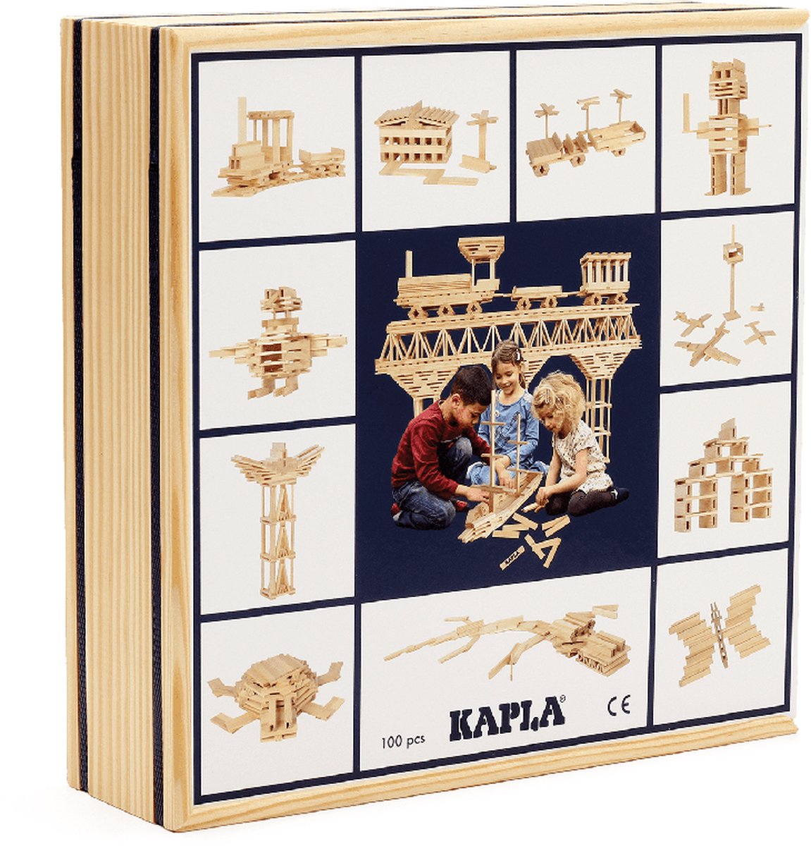 Kapla - Farbe - Konstruktionsspielzeug - 100 Bretter