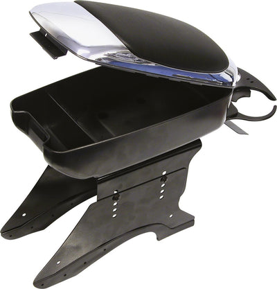 Carpoint Armlehne Universal – Schwarzchrom – mit Aufbewahrungsbecherhalter – verstellbar – Komfort-Upgrade