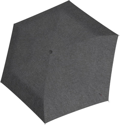Reisenth Umbrella Pocket Mini faltbarer Minischirm – ø 97 cm – Twist Silbergrau