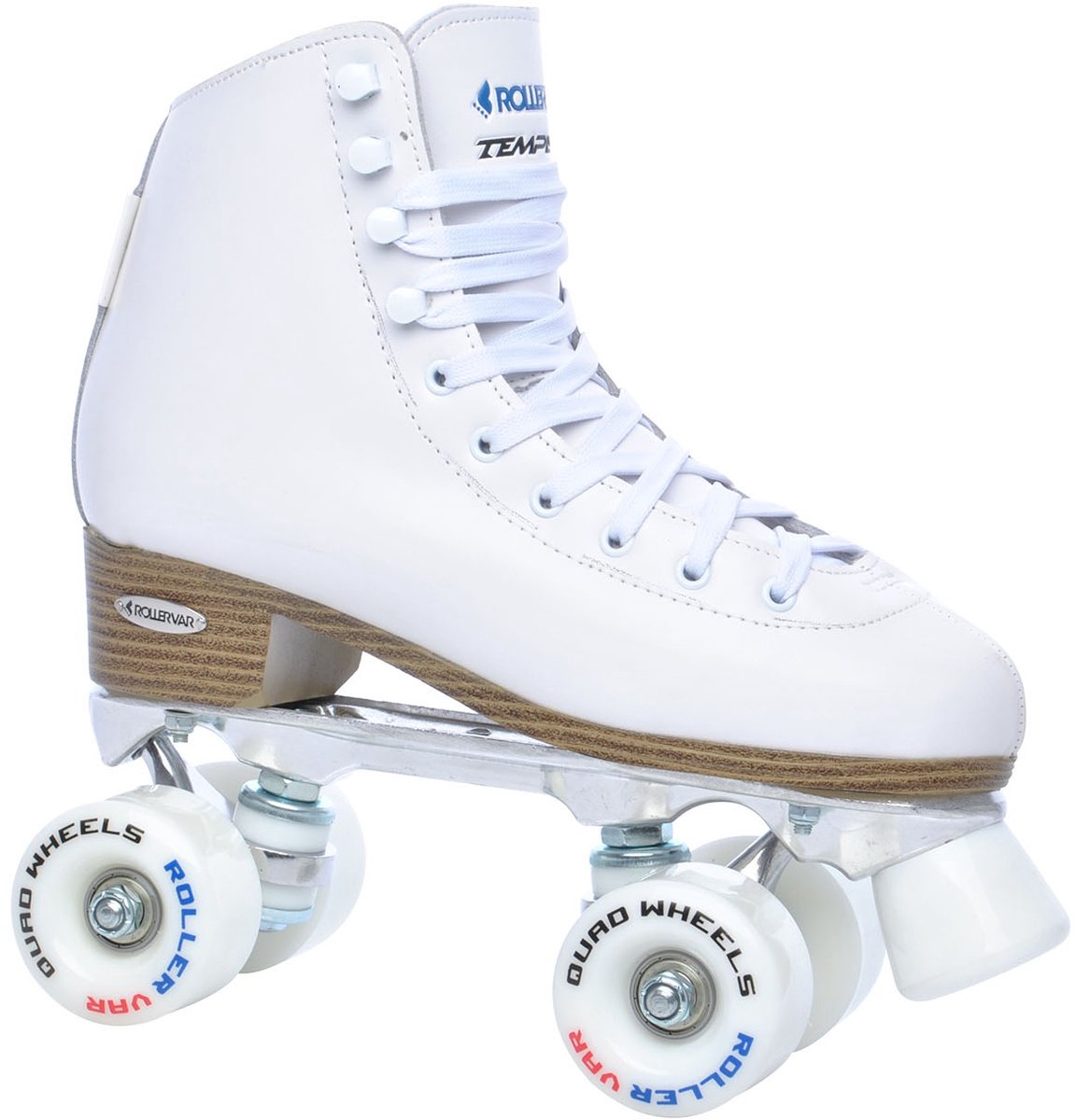 Tempish klassische Rollschuhe – Quad-Skates – weiß – Größe 38