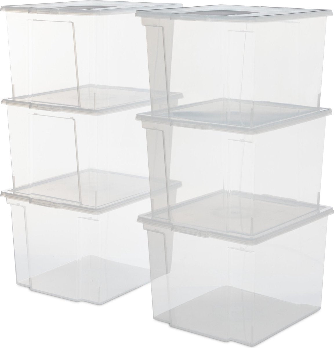 Iris nützliche Aufbewahrungsbox Aufbewahrungsbox – 30l – Kunststoff – transparent – 6er-Set