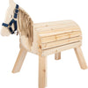 Kleines Fuß Holz Pferd kompakt