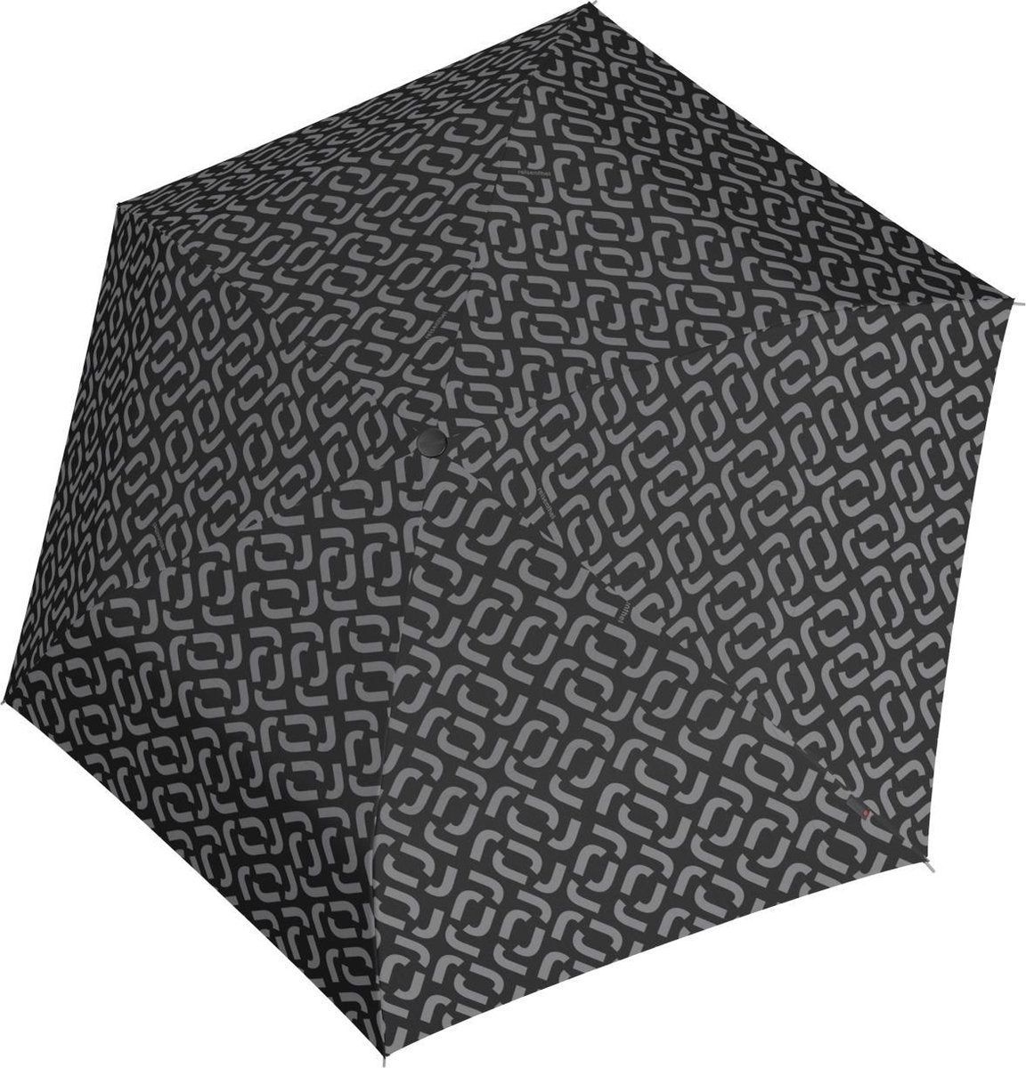 Reisenth Umbrella Pocket Mini faltbarer Mini-Regenschirm – ø 97 cm – Signature Black Schwarz