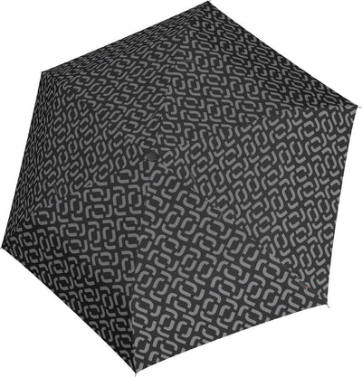 Reisenth Umbrella Pocket Mini faltbarer Mini-Regenschirm – ø 97 cm – Signature Black Schwarz
