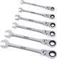 Kreator krt500014 flexibler Ratschen-Ringschlüssel-Satz – 6-teilig – im Kunststoffhalter