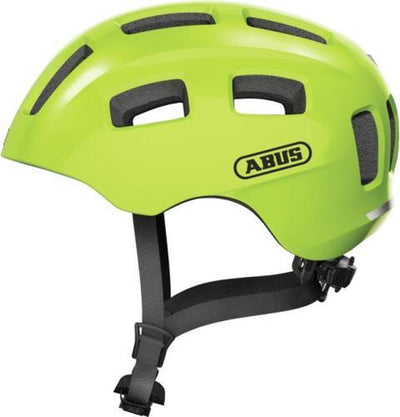 Abus bicycle helmet youn-i 2.0 - with light for children, teenagers and young adults - for girls and boys - yellow, size s