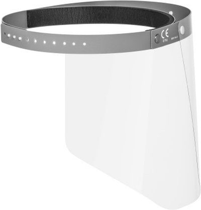 Robustes, zusammenklappbares Gesichtsvisier 3431-10, CE-konform – (Spritzmaske, Spritzschutz, Gesichtsschutz)