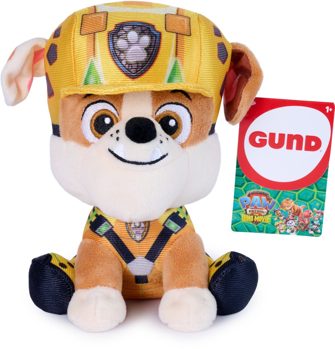 Paw Patrol Gund – das Dino-Film-Kuscheltier von Rubble, offiziell lizenziertes Kuscheltier, Film-Merchandise, 15,2 cm