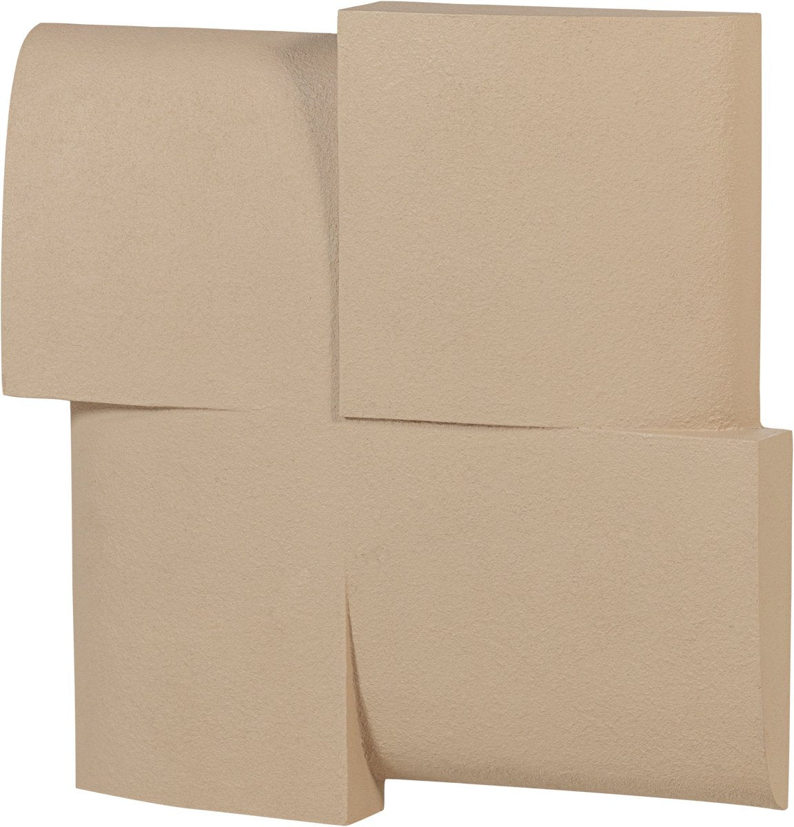 Wood Tide Wanddeko - Betonoptik - Sand - 86x86x11