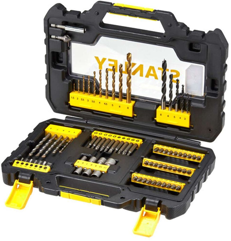 Stanley-Zubehör – 76-teiliges Set aus Bits, Bohrern und Steckschlüsseln sta88544-xj