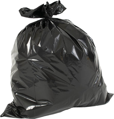 V-teiliger Müllsack ft 60 x 80 x 0,02 cm, schwarz, HDPE, 20 x Rolle à 20 Stück