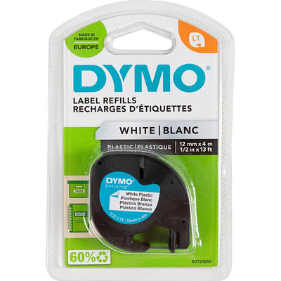 Plastikband, L: 4 m, b: 12 mm, weiß, 4 m 1 Roll