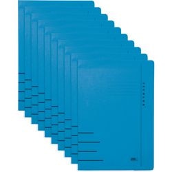Djois Clip-Ordner Secolor Folio Blau 10 Stück