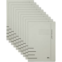 Djois Clip-Ordner Secolor Folio Grau 10 Stück