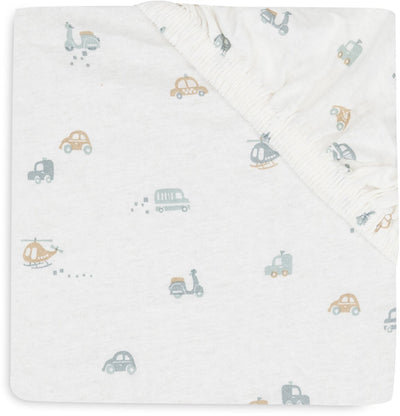Jollein Baby – Spannbetttuch Jersey 60x120cm – Babybett – weiche Baumwolle – für unterwegs