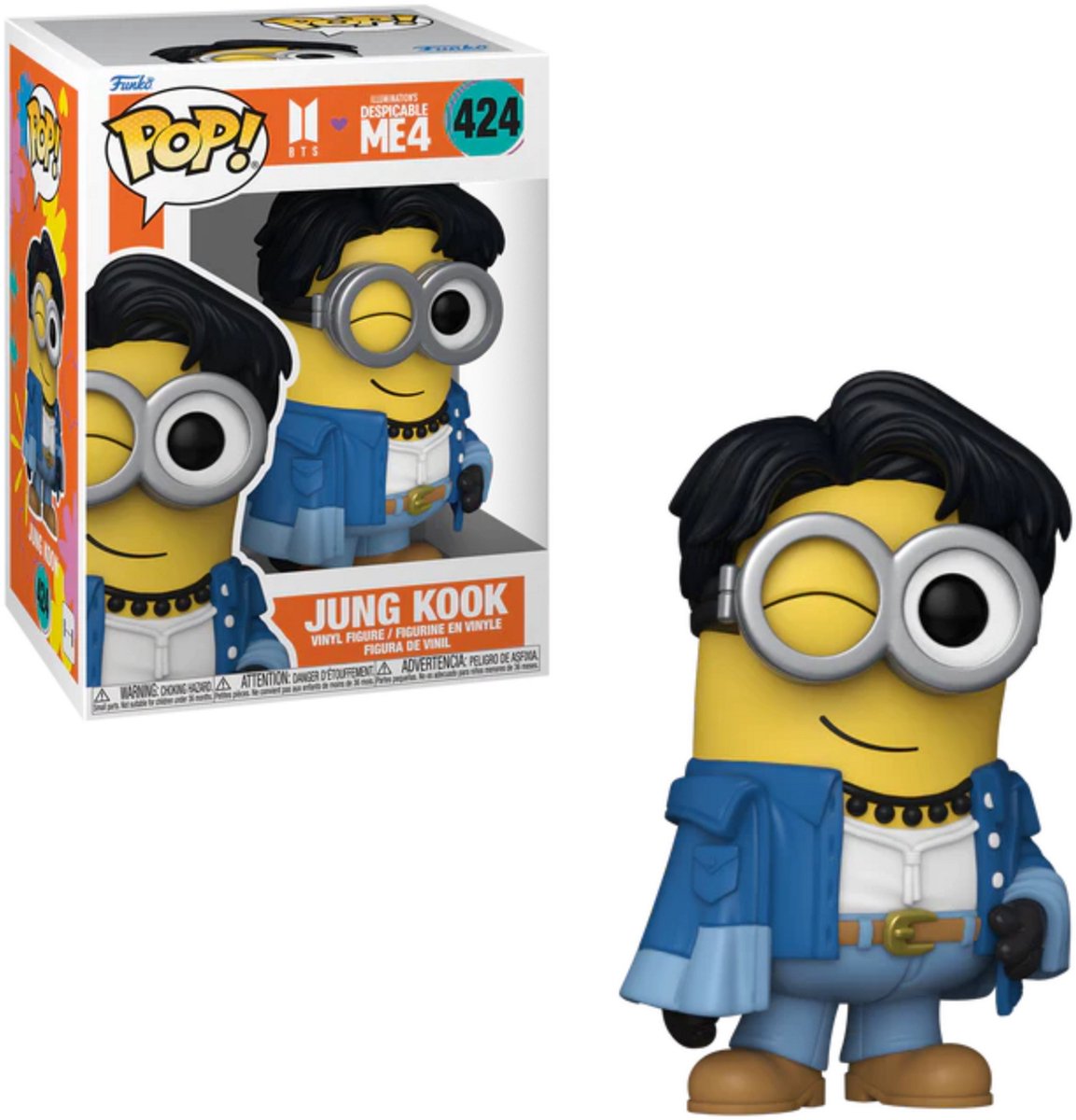 Funko Minions Ich – Einfach Unverbesserlich 4 – BTS – Jung Kook Vinylfigur 424 Pop! mehrfarbig