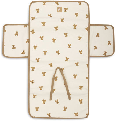 Jollein Wickelauflagen mit Ablagefächern – Mini-Teddybär – kleine Waffel