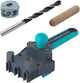Wolfcraft - Dübellehren-Set inklusive 150 Dübel - Dübellehre - Dübel ø 8mm x 40mm - Dübelbohrlehre - Dübelset - 8621000