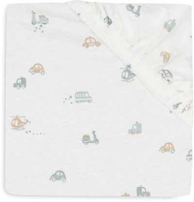 Jollein Baby – Spannbetttuch Jersey 60x120cm – Babybett – weiche Baumwolle – für unterwegs