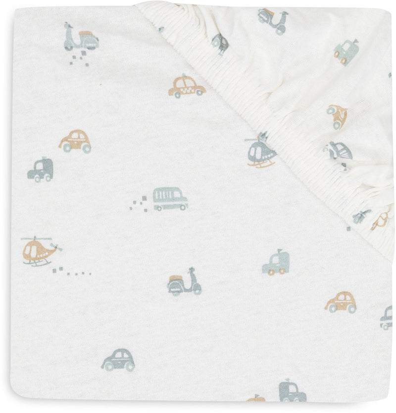 Jollein Baby – Spannbetttuch Jersey 60x120cm – Babybett – weiche Baumwolle – für unterwegs