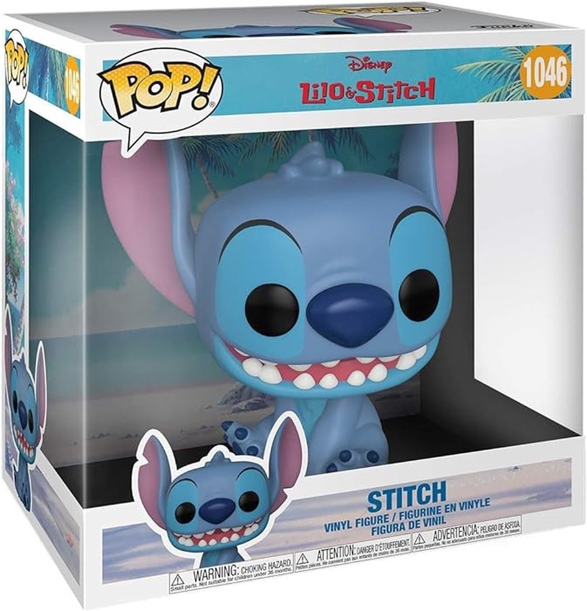 Funko Pop Jumbo Disney: Lilo Stitch – Stitch – Pop #1046
