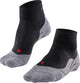 Falke TK5 kurze Anti-Blasen-Wandersocken aus dünnem Woll-Funktionsmaterial Damen Schwarz - Größe 39-40