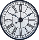 Nextime Kleopatra-Spiegel – Stille Wanduhr – 56 cm – Spiegel – Schwarz