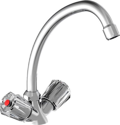 Schütte Schütte Zwei-Knopf-Mixer Duo-Mix II Niederdruck Chromfarben