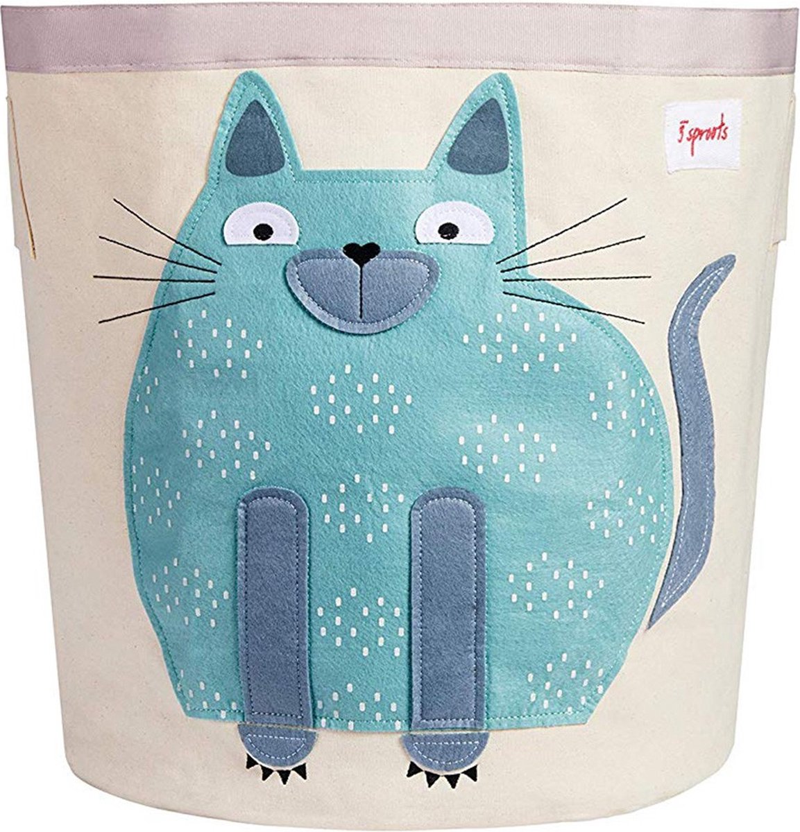3 Sprossen – Aufbewahrungsbehälter – blaue Katzenmöbel, blaue Katze