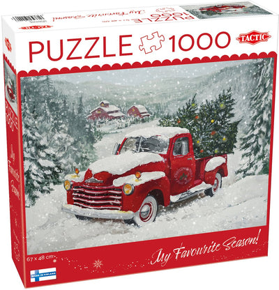 Taktik-Puzzle 1000 Weihnachtsbaum-LKW – Puzzle 1000 Weihnachtsbaum-LKW