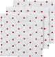 Meyco Baby Sweet Heart hydrophile Tücher – 3er-Pack – rot – 70 x 70 cm