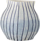 Bloomingville Esra Vase – Blau – Steingut