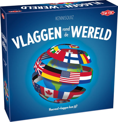 Taktikflaggen auf der ganzen Welt – Brettspiel – Flaggen erkennen und Topographie-Quiz – lehrreiches Familienspiel – 2–6 Spieler – hohe skandinavische Qualität