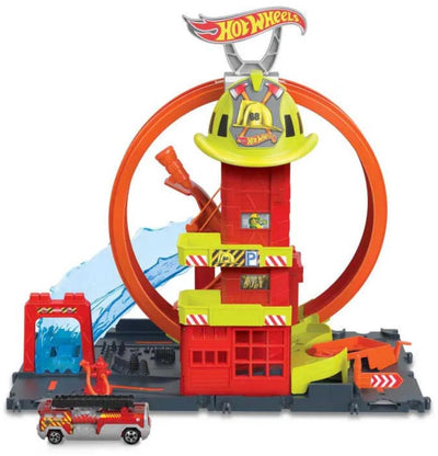 Hot Wheels City Super Fire Station – Figurenset