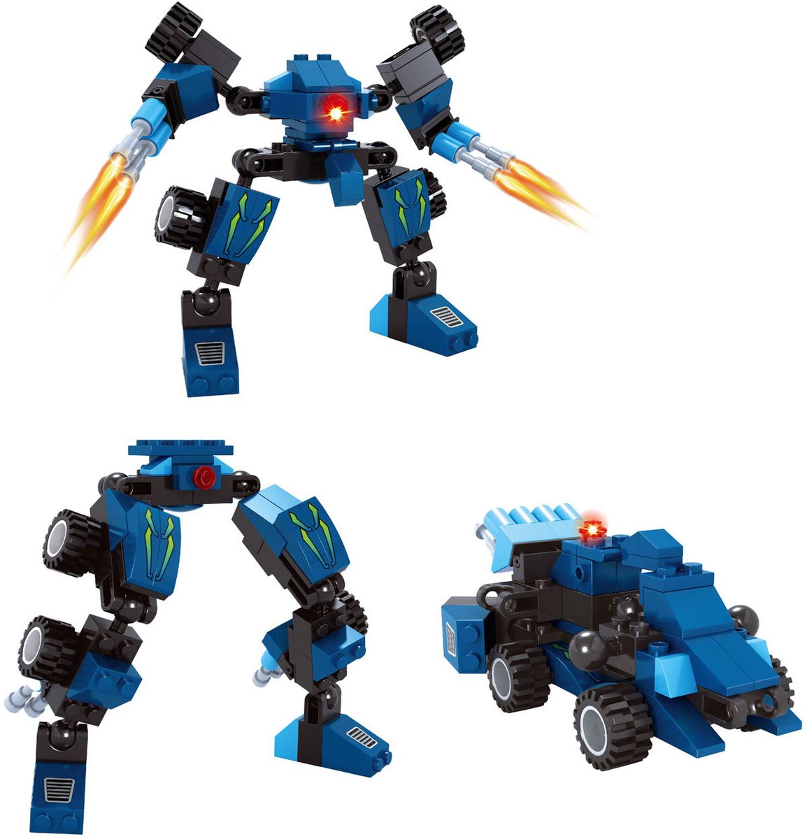 Baukasten Titan Transform Blue - 71 Teile.