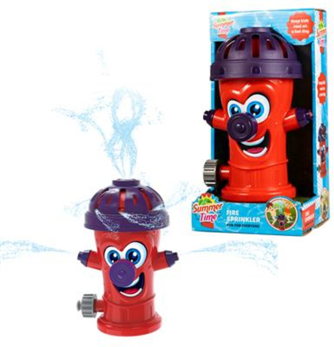 Summertime Feuersprinkler (2008485) – Hydrant – Rot und Lila