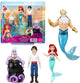 Mattel Disney Princess Ariel Charakterset mit 4 kleinen Puppen