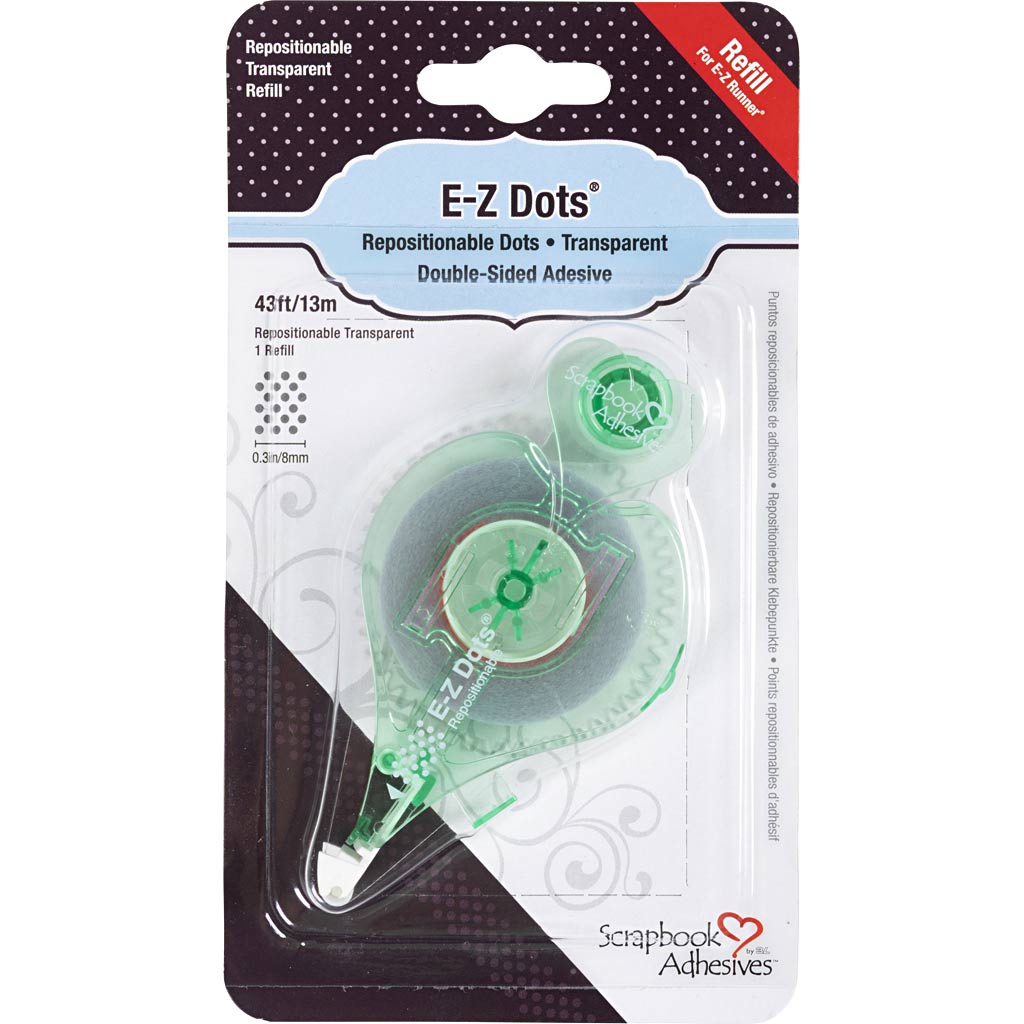E-Z Runner®-Refill, Punkte, nicht permanent, B: 8 mm, 15 m 1 Roll