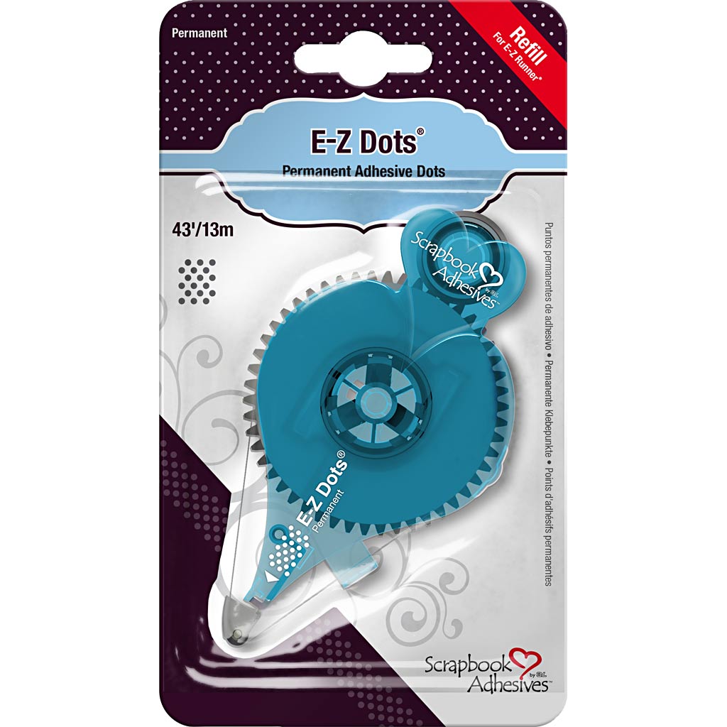 E -Z Runner® - Nachfüllung, Punkte, dauerhaft, B: 8 mm, 15 m 1 Roll